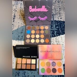 New/Unused Eyeshadow Palette Bundle – Fluide, Phase Zero & Barbarella Makeup Set